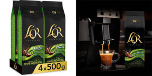Pack x4 Café en grano L'OR Espresso Brazil