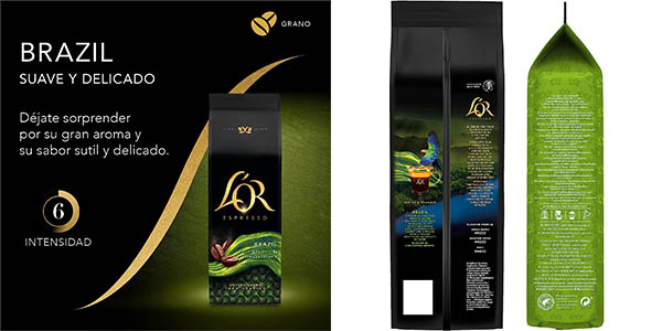 Pack x4 Café en grano L'OR Espresso Brazil