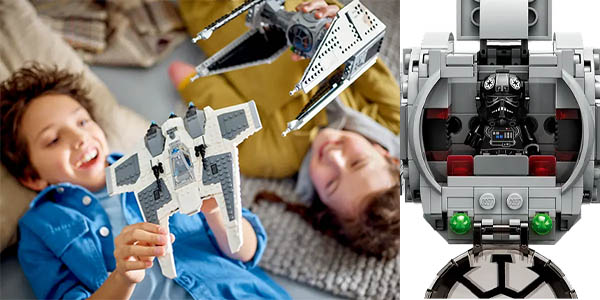 Set LEGO Star Wars - Caza Colmillo Mandaloriano vs. Interceptor TIE