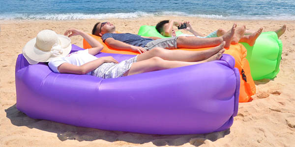 Tumbona hinchable para exterior