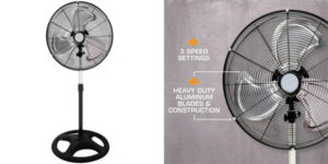 Ventilador de pie DreamSpace con 3 velocidades