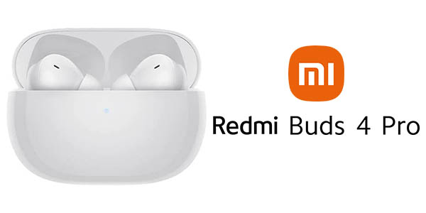 Auriculares Xiaomi Redmi Buds 4 Pro, cancelación de ruido, color Blanco