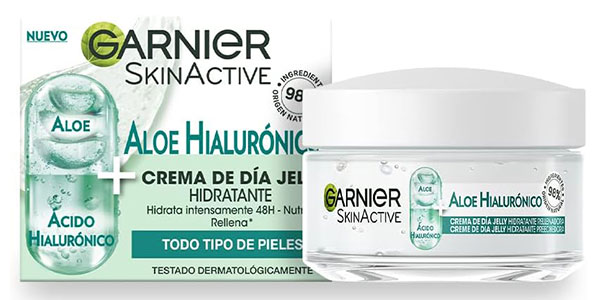 Chollo Crema de día Garnier SkinActive Aloe Hiaurónico de 50 ml