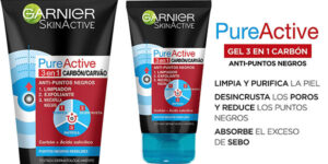 Chollo Gel limpiador de poros y exfoliante Facial Garnier SkinActive PureActive 3 en 1 de 150 ml