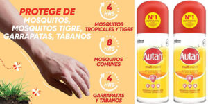 Chollo Pack de 2 Repelentes multi insecto Autan Protection Plus de 100 ml