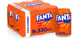 Chollo Pack de 9 latas de Fanta Naranja de 33 cl