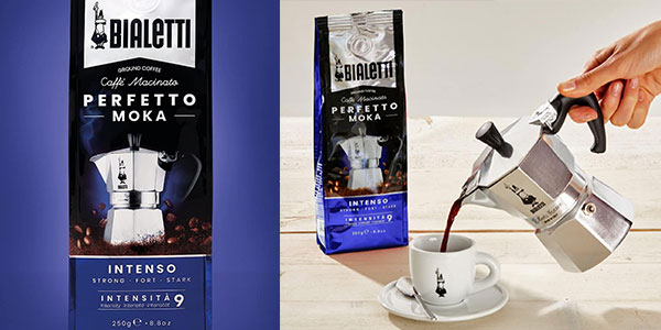 Chollo Paquete de café molido Bialetti Perfetto Moka Intenso de 250 g 