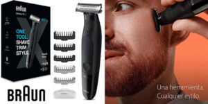 Chollo Recortadora de barba Braun Series XT3