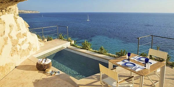 hoteles lujo playa privada España