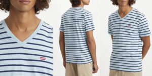 Levi's Original Housemark camiseta cuello pico rayas oferta