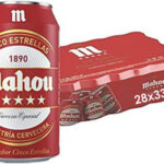 Pack de 28 latas de cerveza Mahou 5 Estrellas de 330 ml