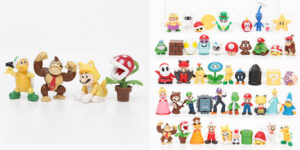 Pack de 48 figuras de Super Mario Bros + mochila saco