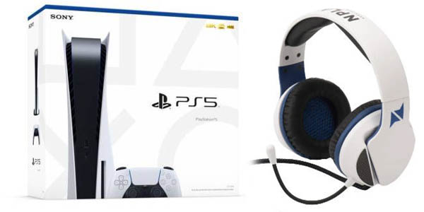 Pack PS5 + Auriculares Gaming NPLAY Contact 3.0
