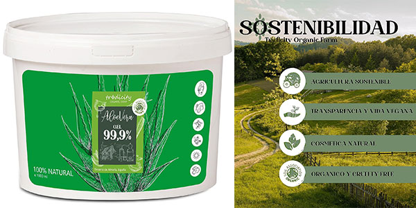 Chollo Gel Aloe Vera Puro 99.9% Organic Farm de 1 kg