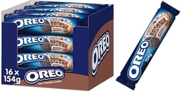 Chollo Pack x16 Paquetes de galletas Oreo Choco Brownie
