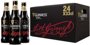 Chollo Pack de 24 cervezas negra Guinness Original de 33 cl