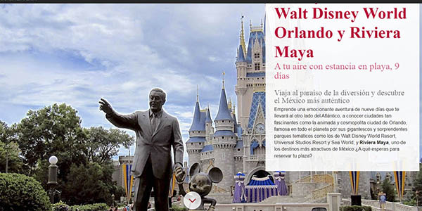 Walt Disney World Riviera Maya oferta viaje