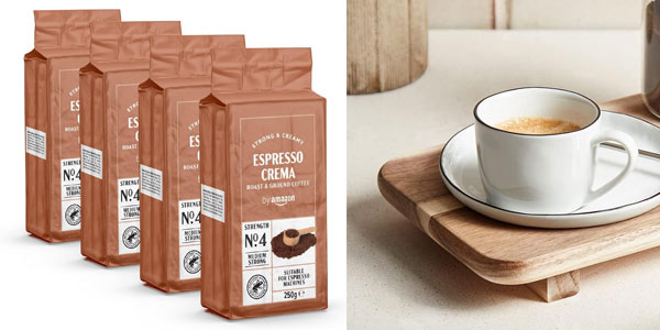 Café molido Espresso Crema by Amazon
