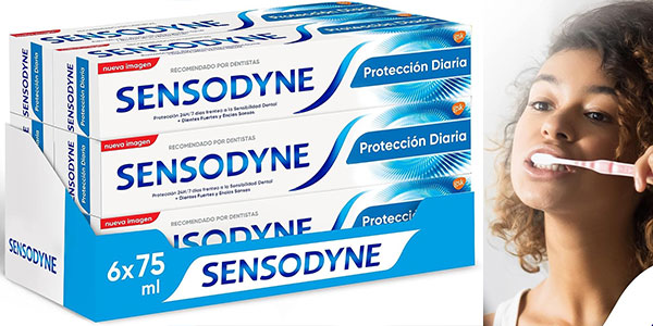 Chollo Pack x6 Pasta de dientes Sensodyne Protección Diaria de 75 ml 