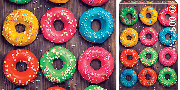 Chollo Puzle Educa Donuts de Colores de 500 piezas