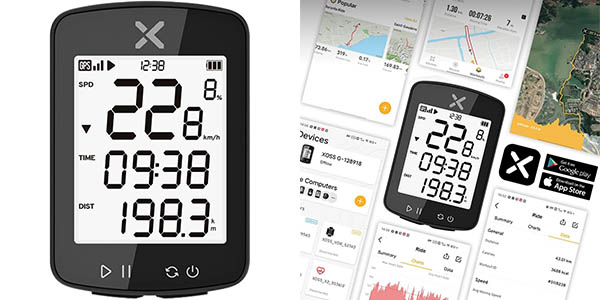 Ciclocomputador XOSS Gen2 con GPS