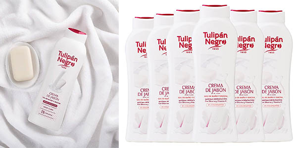 crema jabón Tulipán Negro chollo