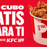 Cubo KFC de 8 tiras de pollo de regalo