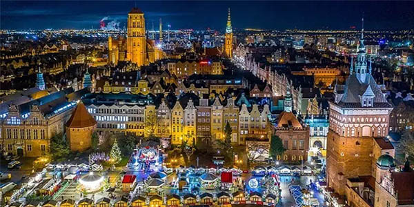 Gdansk Polonia mercados Navidad