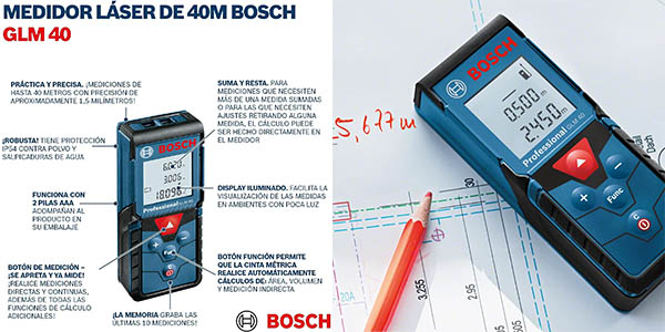 Medidor láser Bosch Professional GLM 40