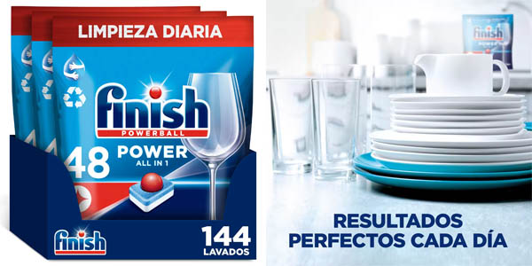 Pack x144 Pastillas lavavajillas Finish Powerball All In 1