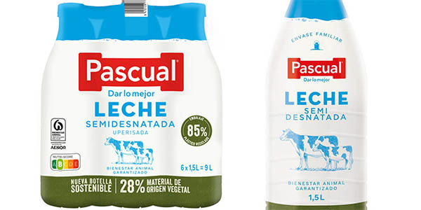 Pack leche semidesnatada Pascual