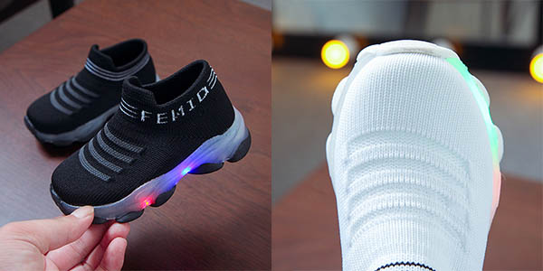 Zapatillas infantiles Momoyukie con luces