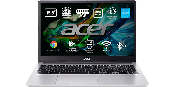 Portátil Acer Chromebook 315 CB315-4HT de 15.6" HD
