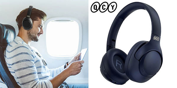 ▷ Chollo Auriculares inalámbricos QCY H3 con cancelación de ruido activo  por sólo 36,33€ con envío gratis (-64%)