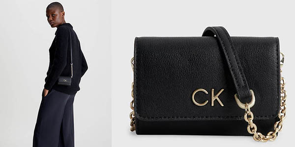 Chollo Bolso cartera Calvin Klein reciclado de plegado triple