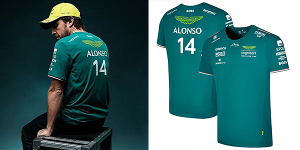 Chollo Camiseta oficial Aston Martin 2023 de Fernando Alonso
