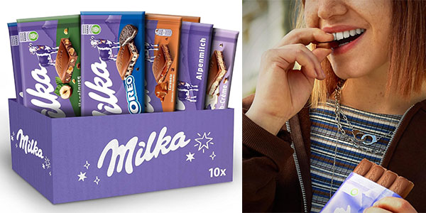 Chollo Caja de tabletas surtidas de chocolate Milka 