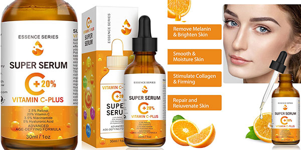 Chollo Sérum facial Vitamin-C Plus con ácido hialurónico