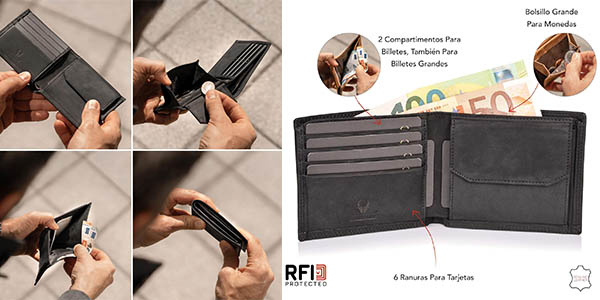 Donbolso cartera billetera RFID oferta