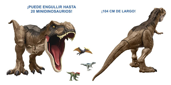 Dinosaurio articulado T-Rex Super Colosal Mattel oferta