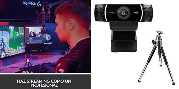 Logitech C922 Pro-Stream webcam chollo