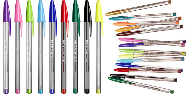 Pack Bic Cristal Multicolour con 15 bolígrafos barato
