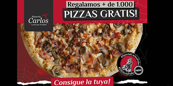 Pizzeria Carlos pizza gratis
