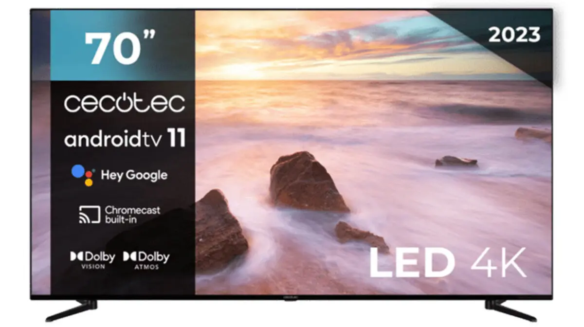 Es imposible encontrar un televisor 4K con pantalla de 70" más barato que este smart TV Cecotec