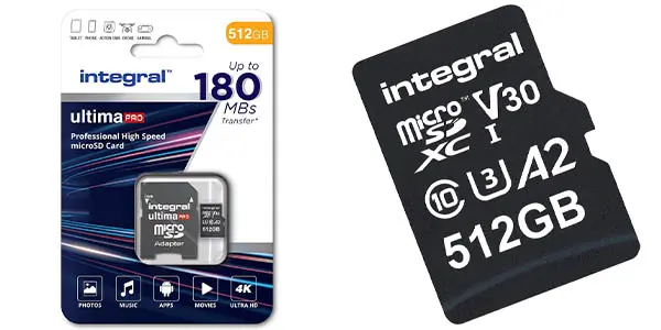 Tarjeta de memoria Integral Ultima Pro Micro SDXC de 512 GB