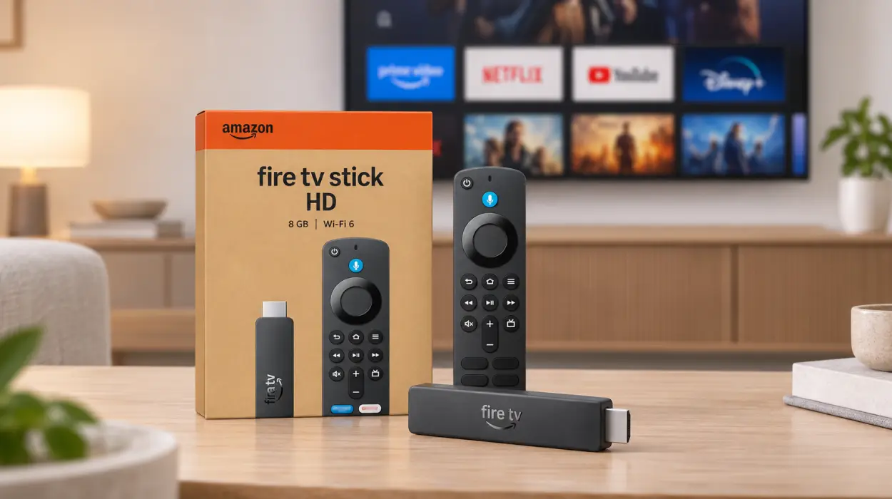 Amazon Fire TV Stick HD para ver series, películas y TV en directo en Full HD en cualquier tele