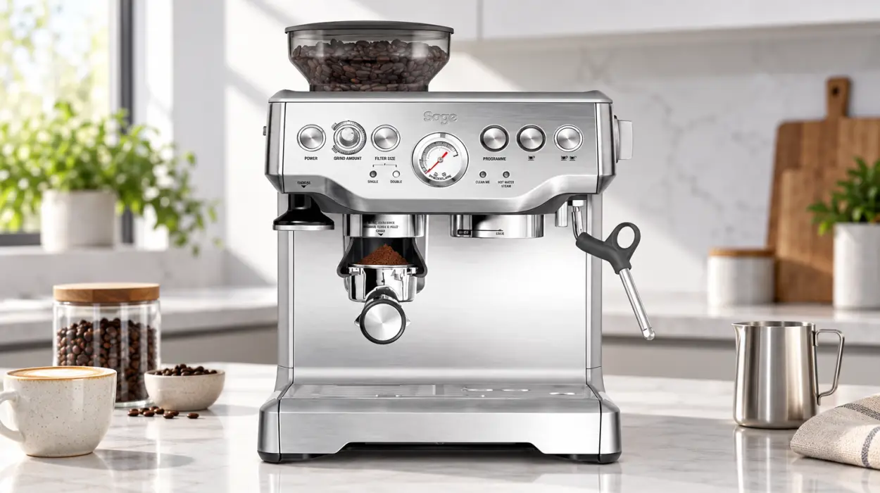 Cafetera Sage Barista Express con molinillo integrado