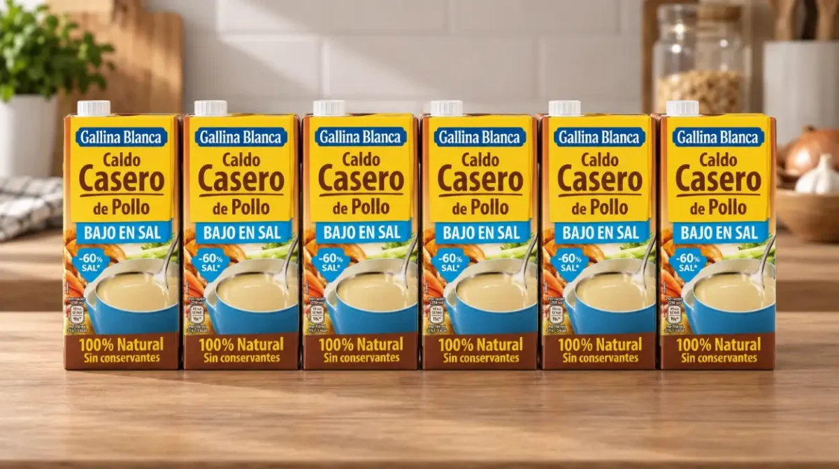 Pack x6 briks Caldo Casero de Pollo Bajo en sal Gallina Blanca