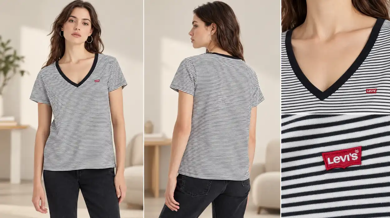 Camiseta Levi's The Perfect V-Neck para mujer