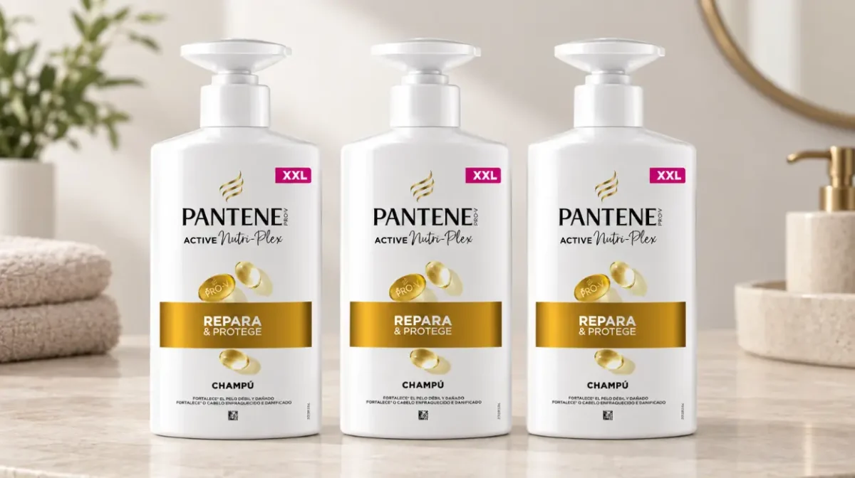 Pack x3 Pantene Pro-V Repara y Protege Champú Active Nutri-Plex de 1L para pelo seco y dañado